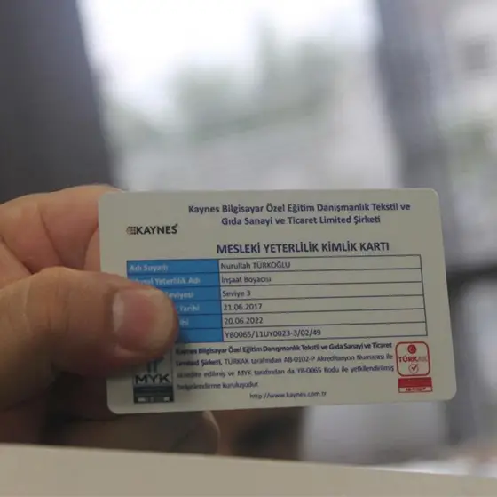 Mesleki Yeterlilik Belgesi (MYK)
